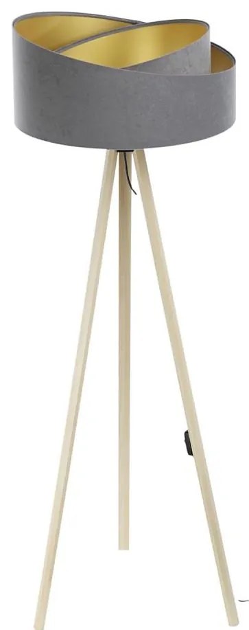 Лампион GALAXY 1xE27/60W/230V сив/бежов