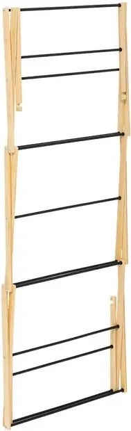 Сушилник за дрехи 5five Black Bamboo Accordion, Бамбук Бежов, 7 m