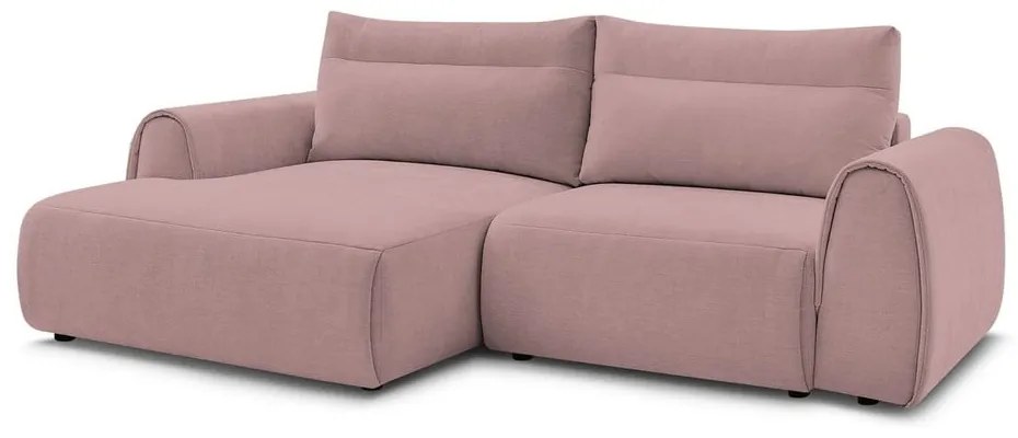 Светлорозов ъглов диван Aden – Bobochic Paris