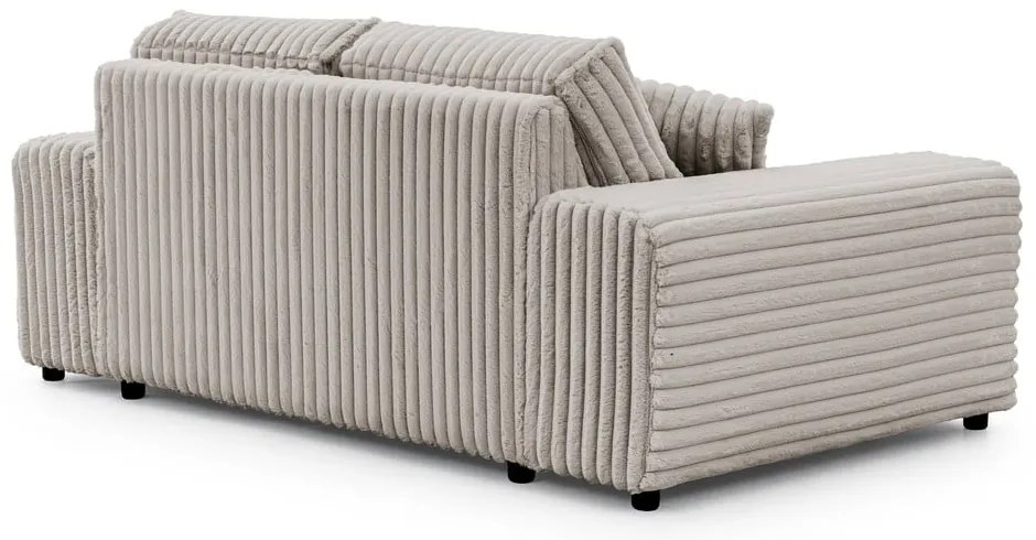 Светлосив диван от рипсено кадифе 178 cm Justin – Ropez