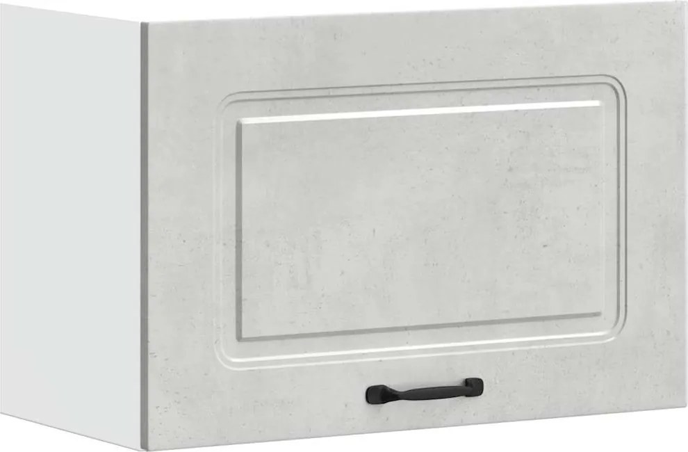 853601 vidaXL Кухненски стенен шкаф, Kalmar, бетонно сив, инженерно дърво