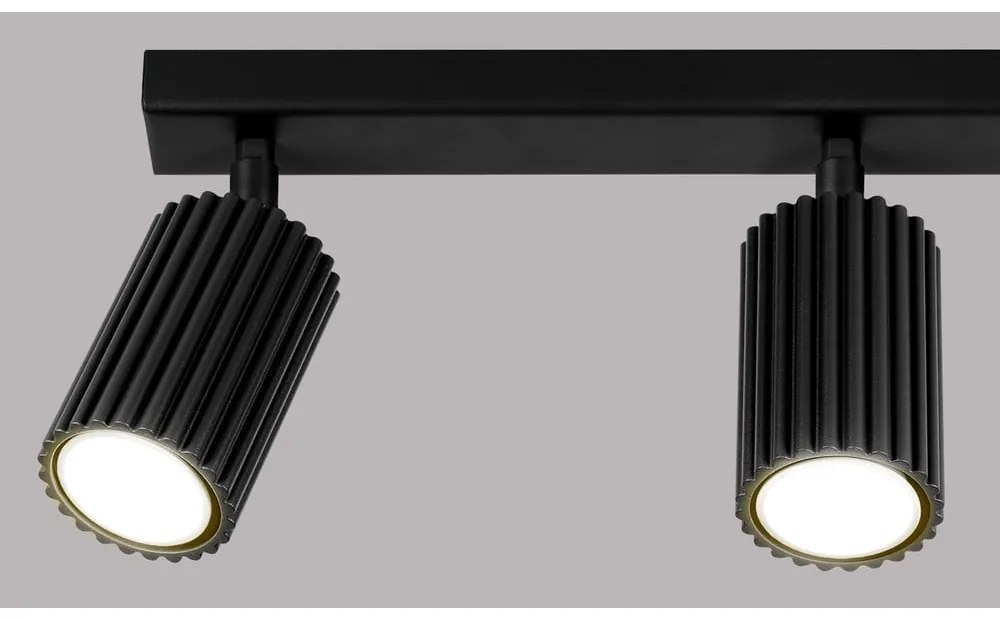 Черен прожектор 6,5x45 cm Gleam – Sollux