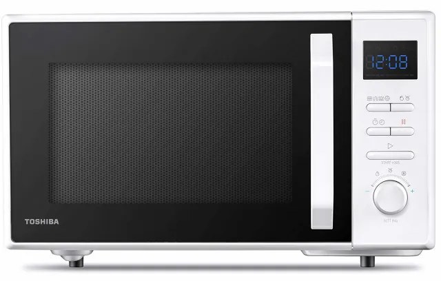 Микровълнова фурна 4в1 Toshiba MW2-AC25TWH, 25 л, 950W, Grill 1100W, Конвекция 2100W, Керамично покритие, Бял