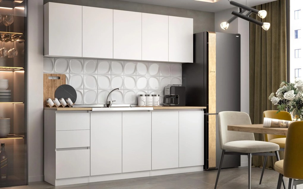 Кухня с включен термоплот Алма