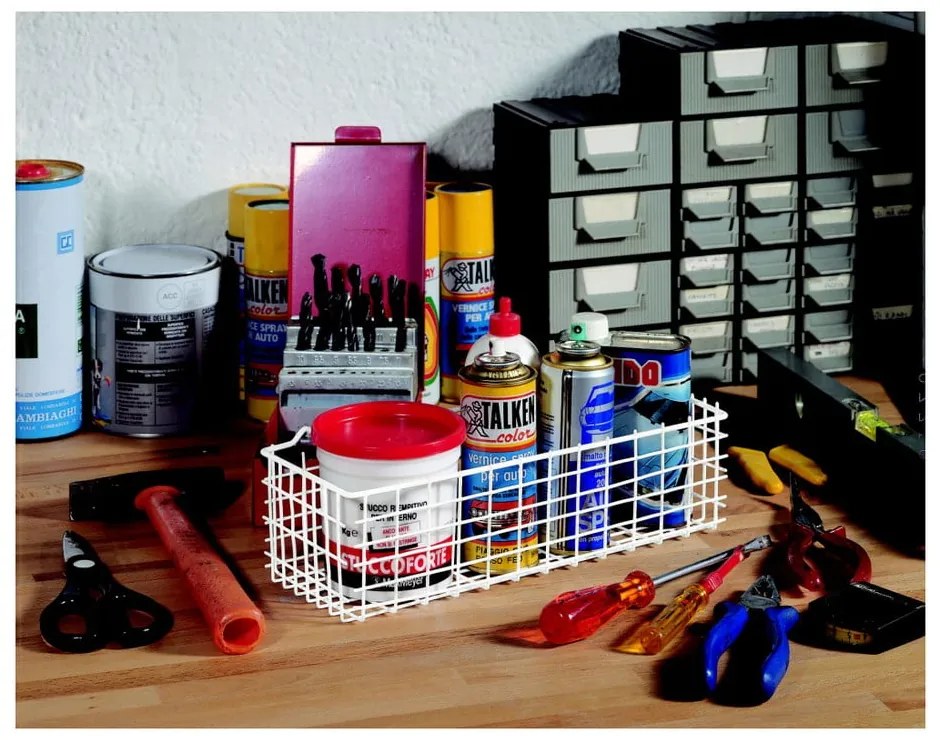 Бяла допълнителна кошница Pandino - Metaltex