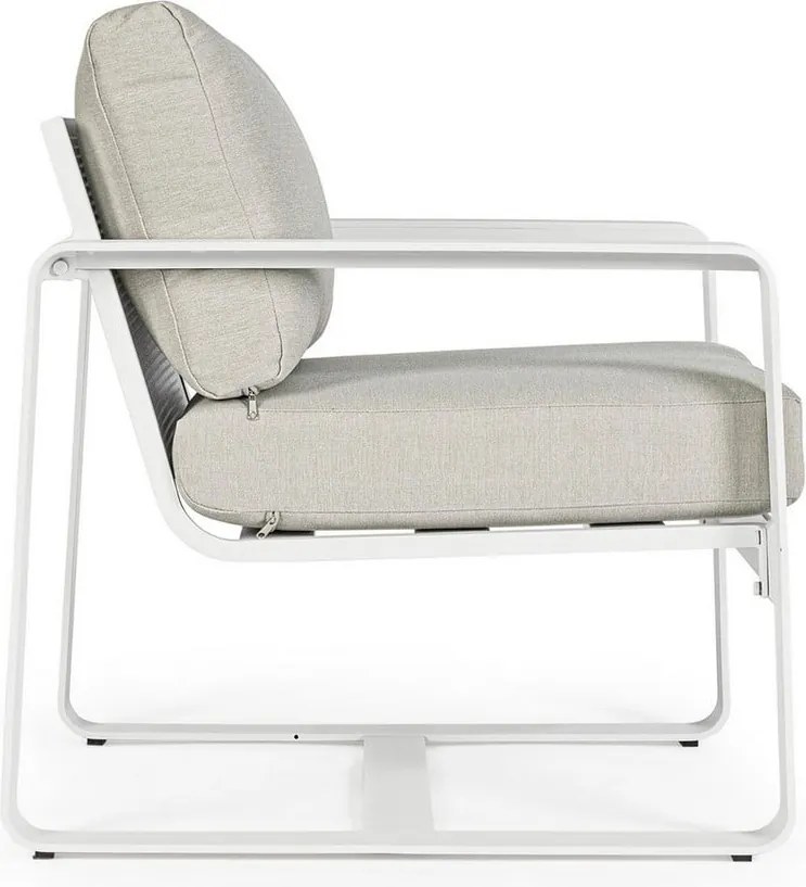 Бял градински стол метален Merrigan – Bizzotto