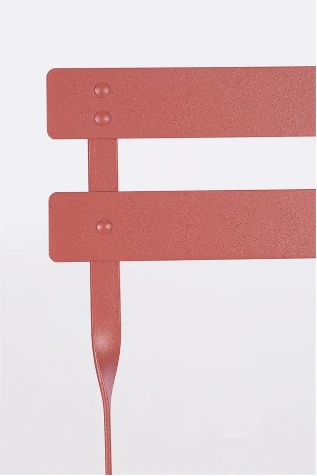 Теракотен стоманен градински комплект за хранене за 2 Austin – Bizzotto