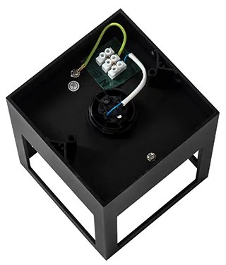 Модерна таванна лампа черен куб - Cela