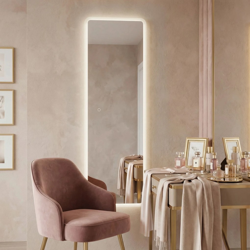 Огледало LED 150x50cm MOL-SQ