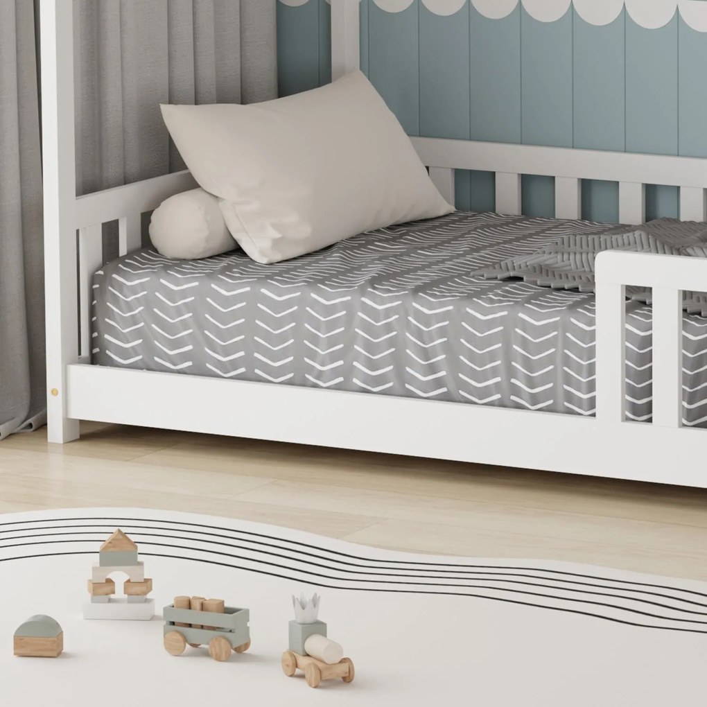 Детско легло Davie-бял-90x200