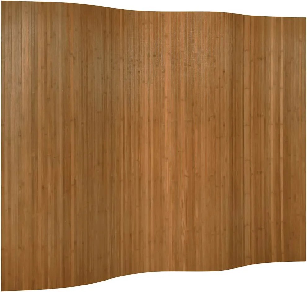 376992 vidaXL Преграда за стая, кафяв, ширина 250 см, височина 165 см, бамбук