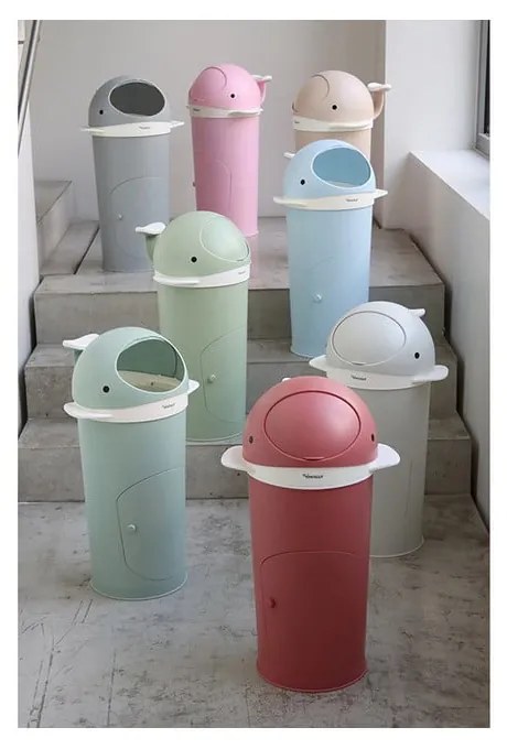 Пластмасово кошче за пелени мента 25 l Whale – Kindsgut