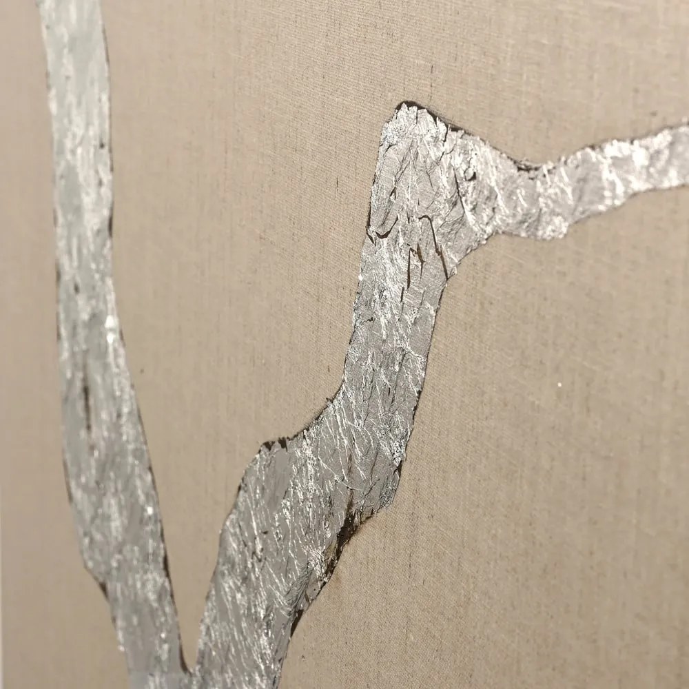 Ръчно рисувана картина 90x120 cm Wild Horizon Silver – Malerifabrikken