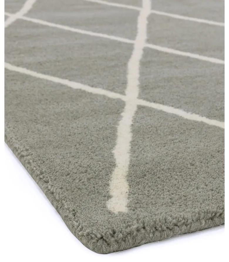 Сив ръчно изработен вълнен килим 160x230 cm Albany – Asiatic Carpets