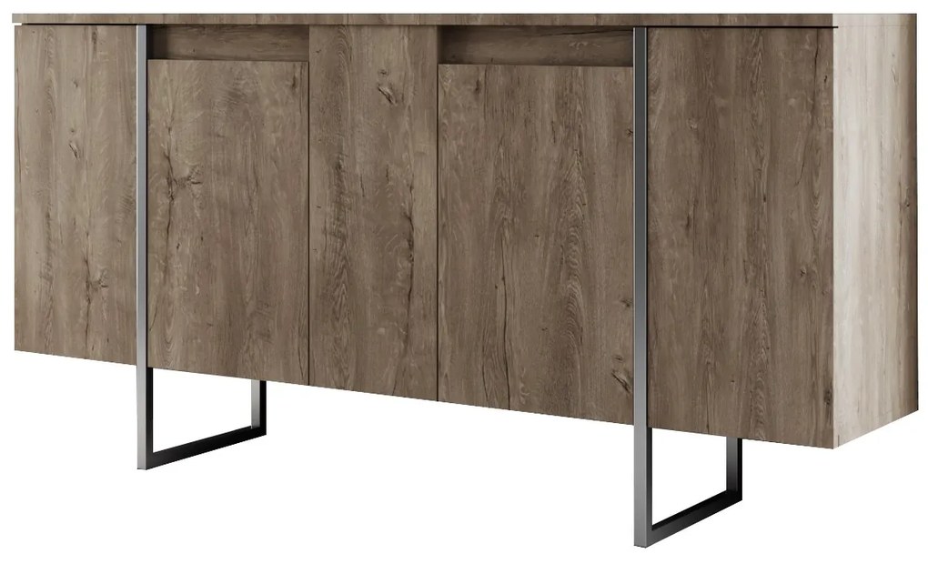 Конзола Luxe, цвят Орех Сребърен