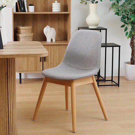 Трапезен стол atmosphera Ayati, Хевея - Сив