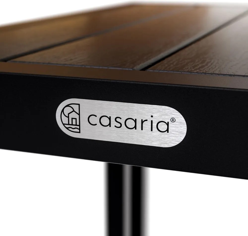 Странична масичка с WPC плоскост - 65,5 x 50 x 40 cm Кафяво