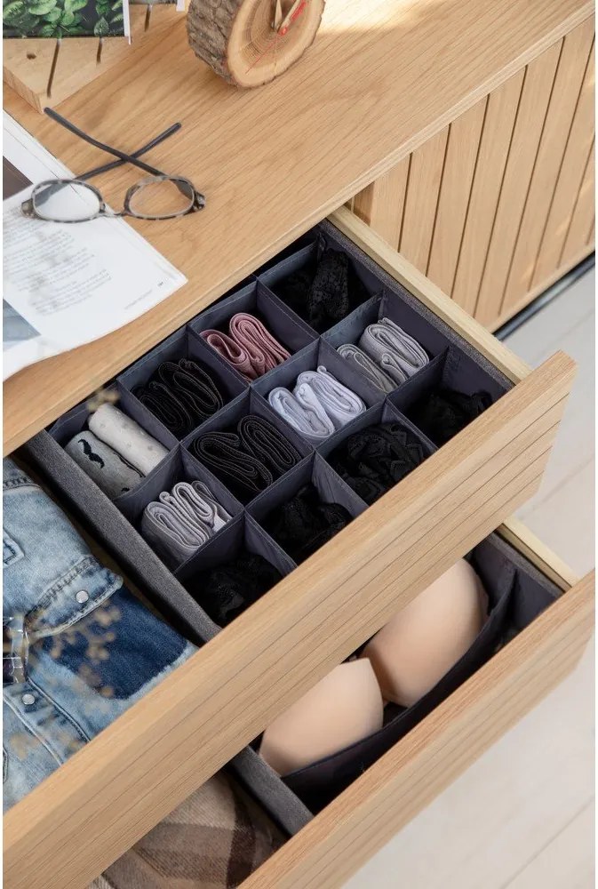 Сив органайзер за чекмеджета с 16 отделения Bigso Box of Sweden Drawer