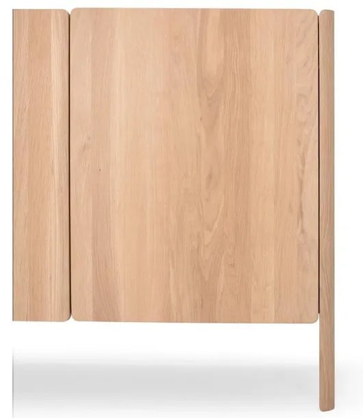 Скрин от масивен дъб в естествен цвят 220x85x42 cm Dvor – Gazzda