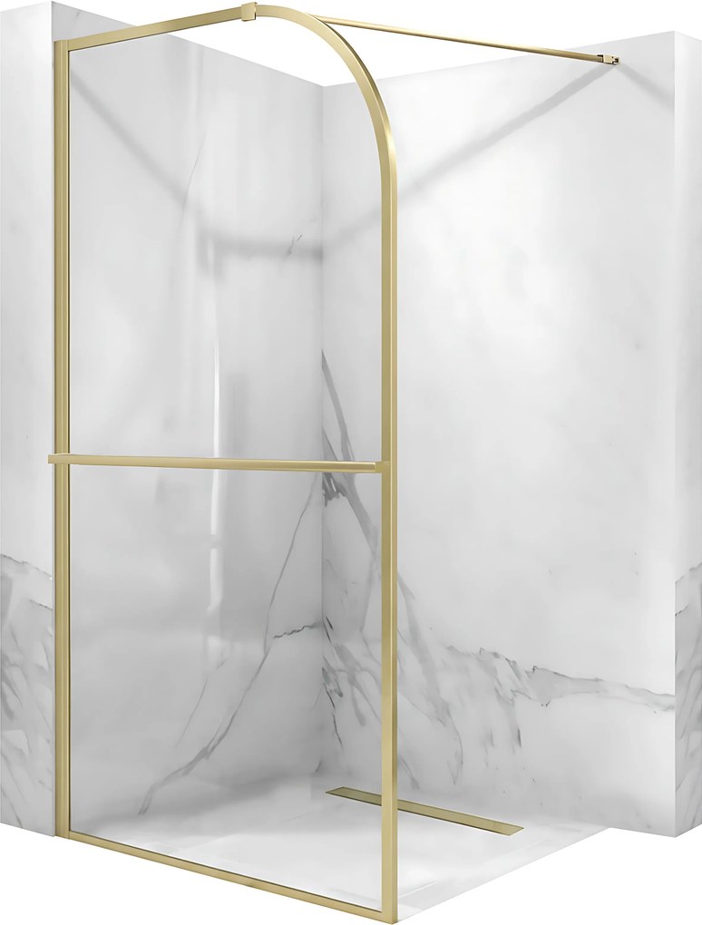 Параван за душ Rea Sky Brush Gold 120