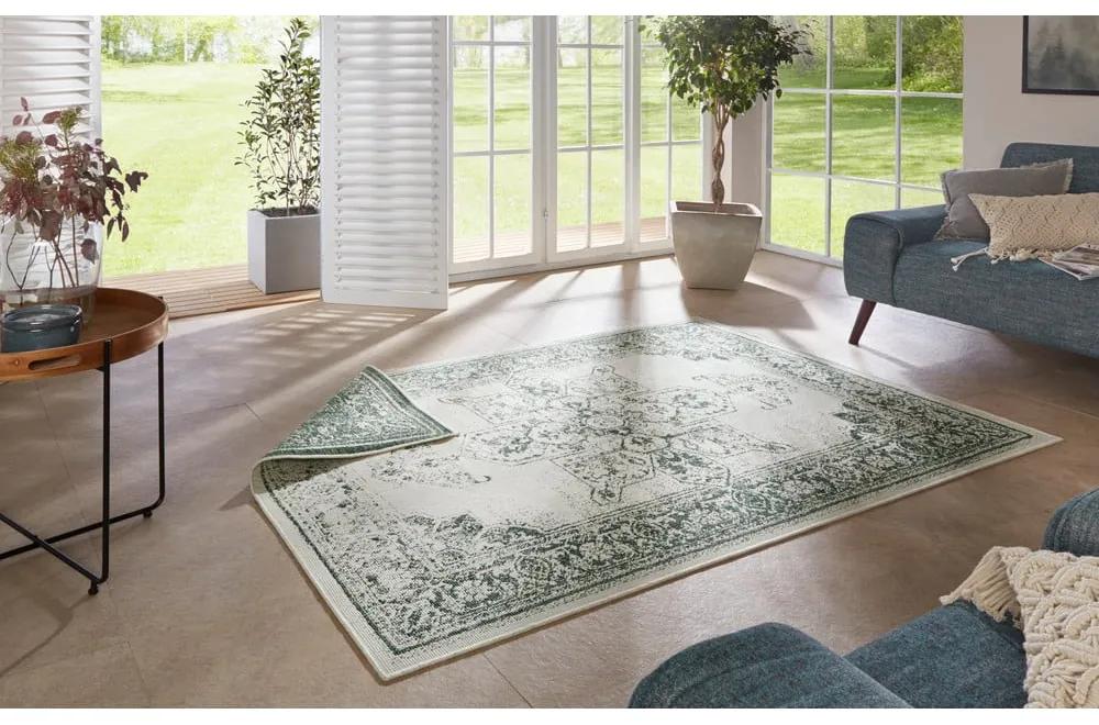 Зелен и кремав килим на открито , 200 x 290 cm Borbon - NORTHRUGS