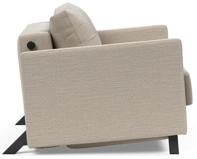 Бежов сгъваем фотьойл с подлакътници Cubed - Innovation