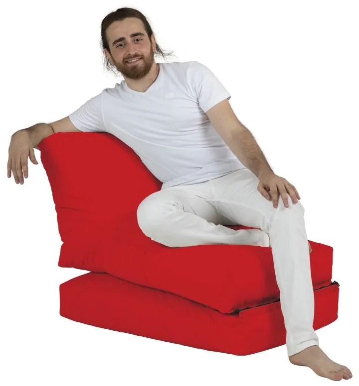 Градински пуф Siesta Sofa Bed Pouf, цвят Червен