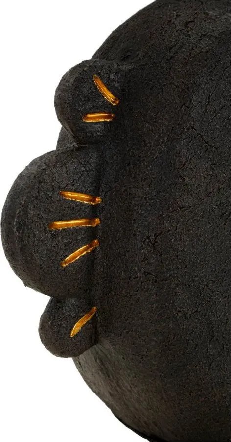 Кафява настолна лампа с текстилен абажур (височина 39,5 cm) Tribal – Mauro Ferretti