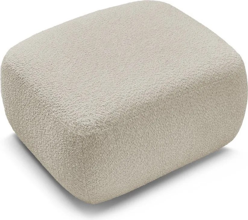 Бежова табуретка от прежда с примки от букле Montaigne – Bobochic Paris