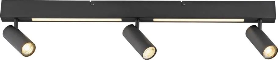 Schöner Wohnen 11794-18 - LED точково осветително тяло DANTE 3xGU10/10W+LED/14,4W черно