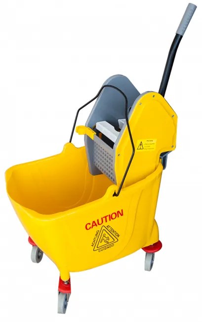 Единична количка за почистване с преса жълта 36л. 39x64x86cм 028AL GX