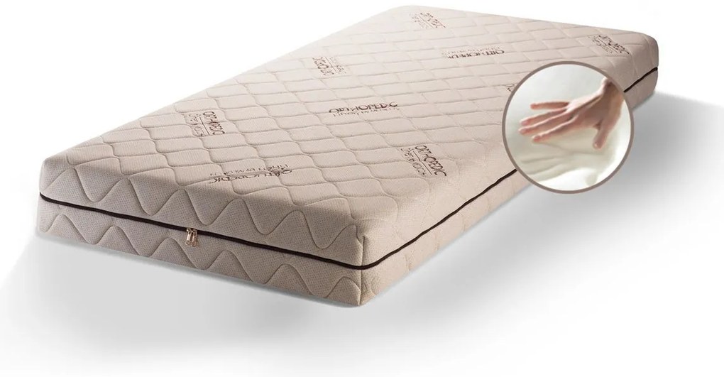 Двулицев ортопедичен матрак с лен 20 см, Medico Linen Organic Memory