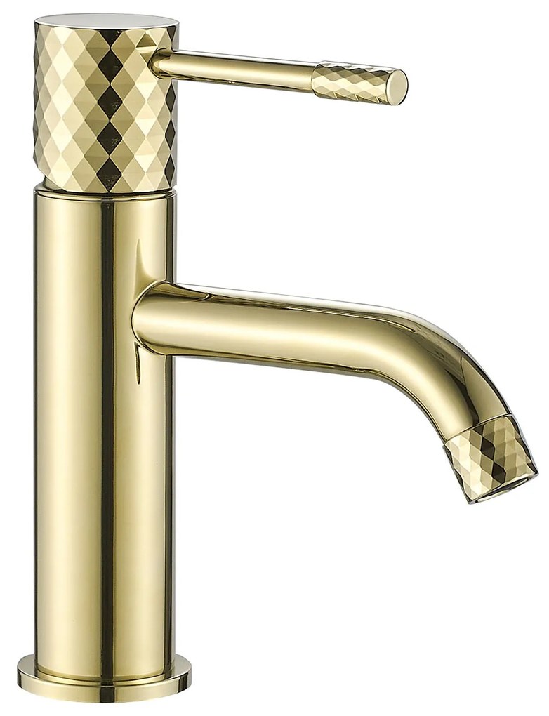 Смесител за мивка Rea Lungo Diamond Gold