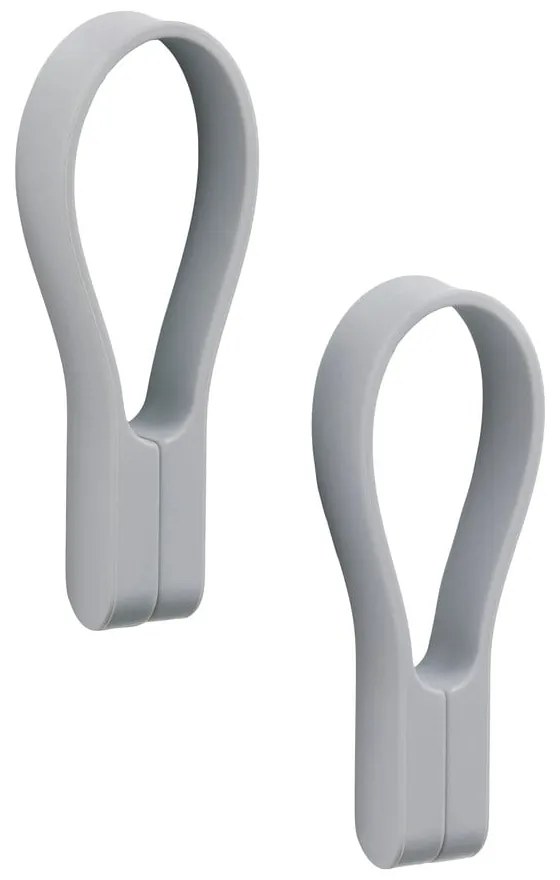 Светлосива силиконова примка за кърпи 2 бр. Loop – Zone