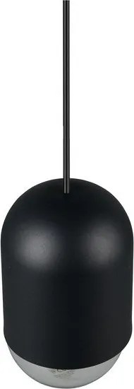 Черно метално висящо осветително тяло ø 11 cm Nara – Reality