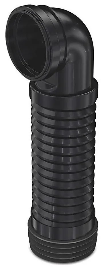 Bruckner - Гъвкава връзка за стенна тоалетна чиния 90° 20,5-37 см черен