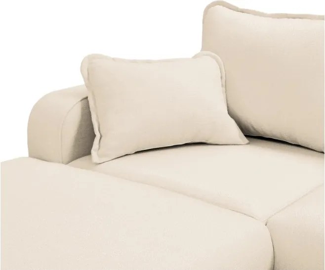 Кремав ъглов диван (ляв ъгъл) Beata - Ropez