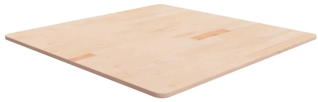 342919 vidaXL Квадратен плот за маса, 90x90x1,5 см, необработен дъб масив