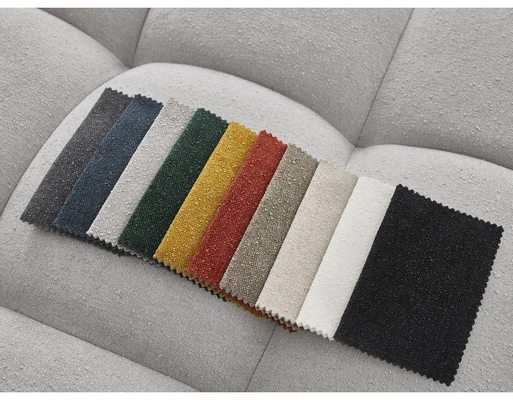 Светлосива табуретка от прежда с примки от букле Everest – Bobochic Paris