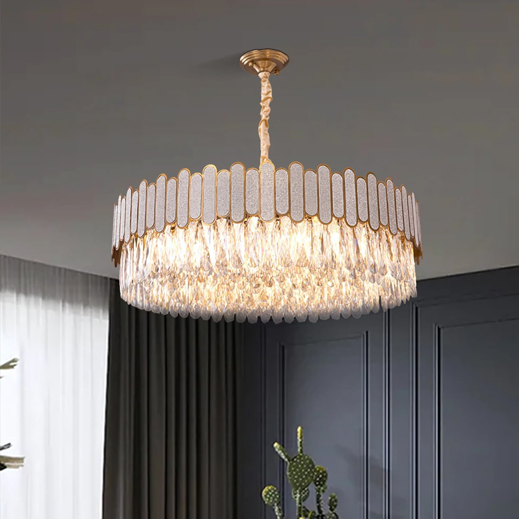 Лампа APP1747-8CP 60 cm Gold