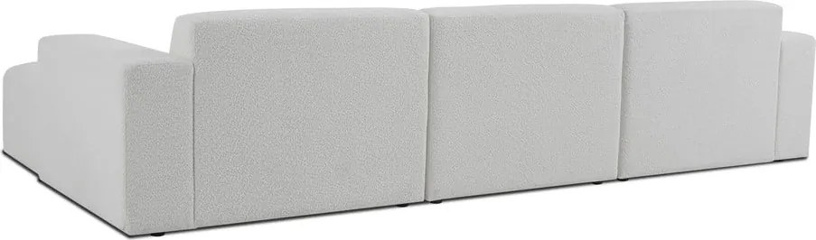 Бял ъглов диван от букле (десен ъгъл) Roxy – Scandic