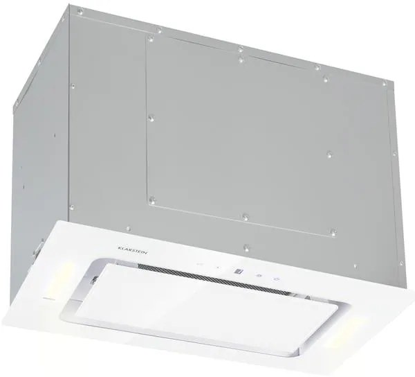 Klarstein Hektor, абсорбатор, вграждане, 52 cm извлича 530 m³/ч, LED, сензорен панел, стъкло