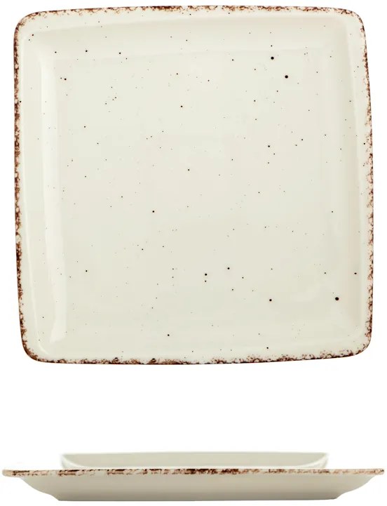 Gural Porselen - Side Квадратна чиния 19x19cm. (NBNORD19X19DU58KH)