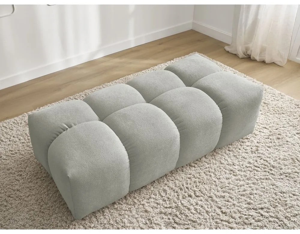 Светлосива шенилова табуретка Everest – Bobochic Paris