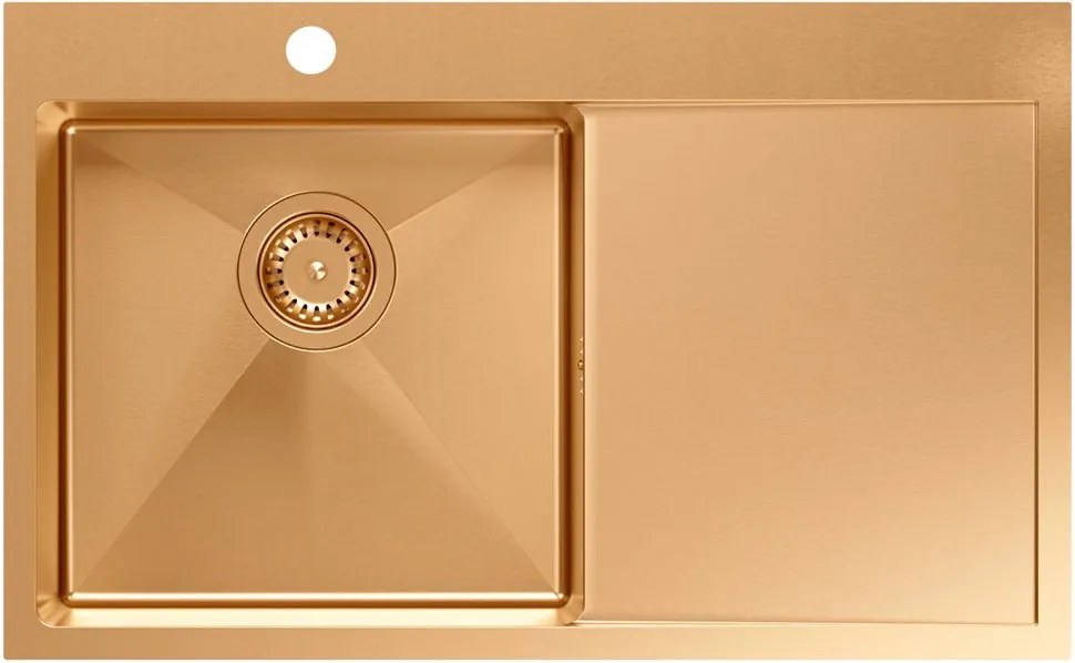 Стоманена мивка RUSSEL 111 Copper