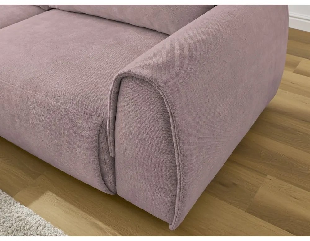 Светлорозов ъглов диван Aden – Bobochic Paris