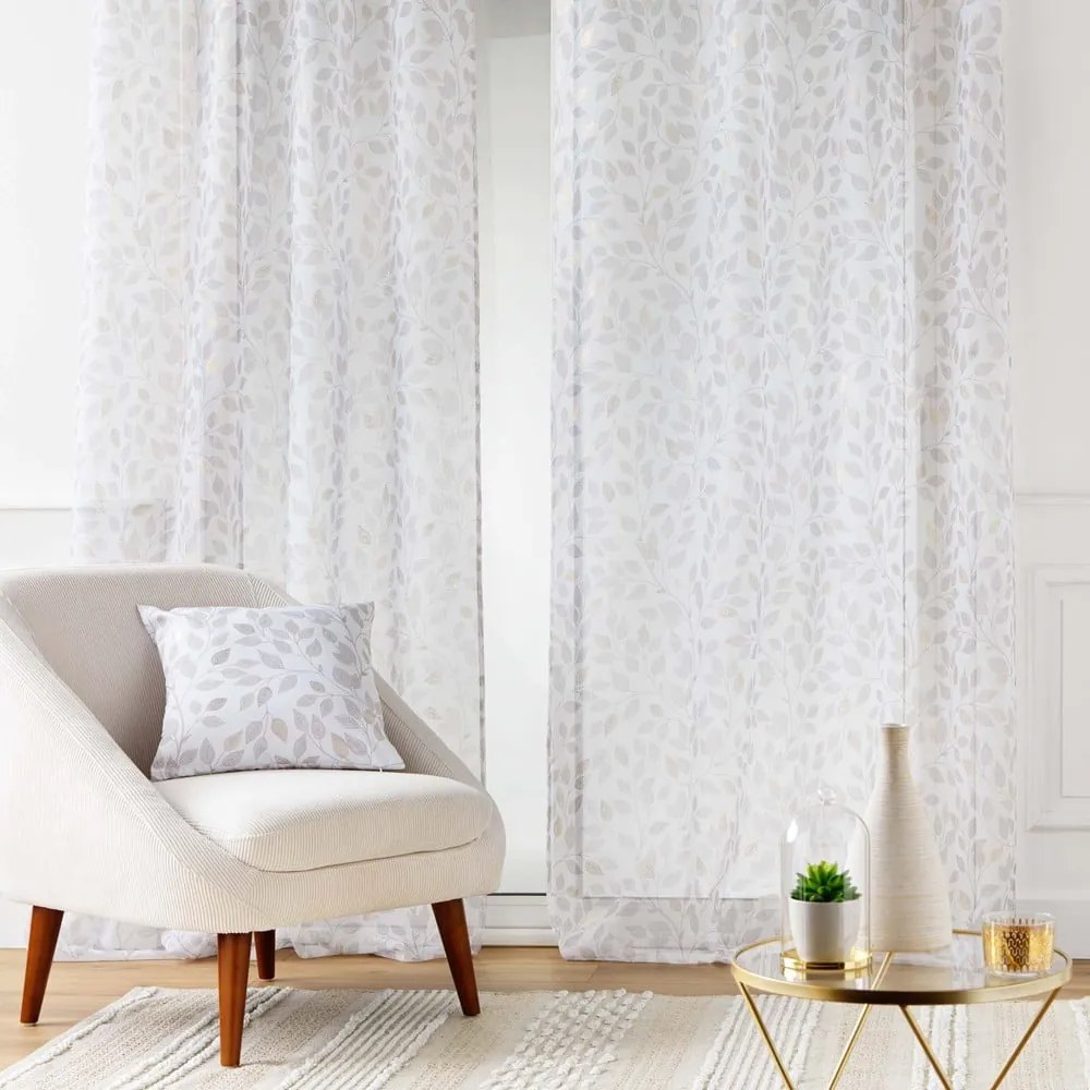 Бяла завеса от воал 140x280 cm Duchesse – douceur d'intérieur