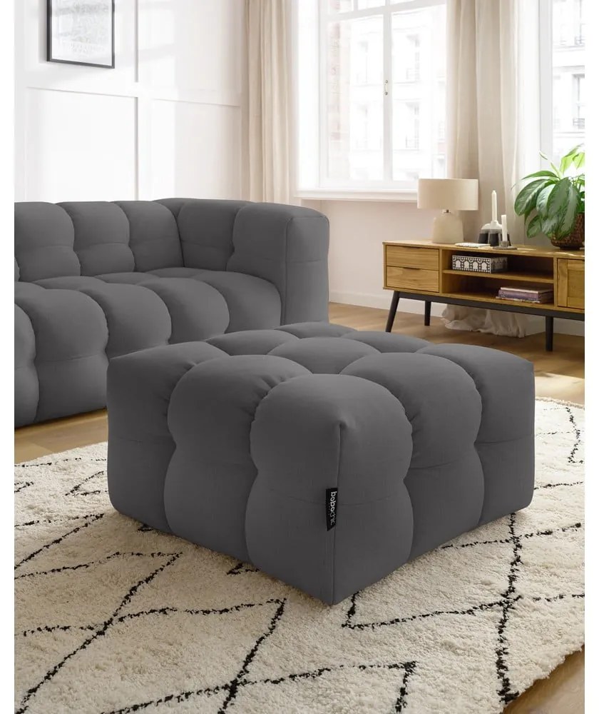 Тъмносива табуретка за крака Cloud - Bobochic Paris