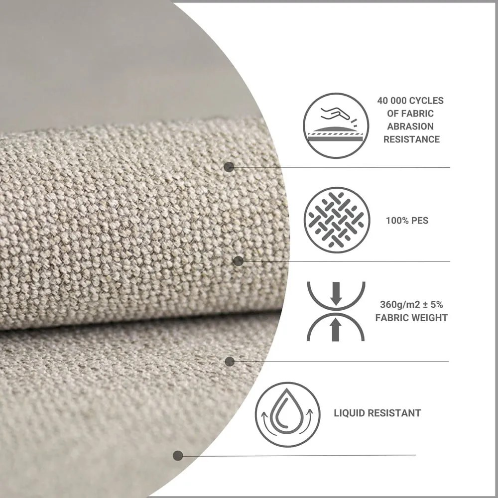 Бежово боксспринг легло с място за съхранение 180x200 cm Novento – Maison de Rêve