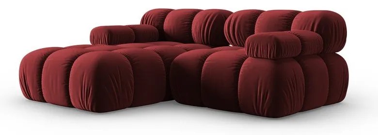 Червен кадифен диван 191 cm Bellis - Micadoni Home